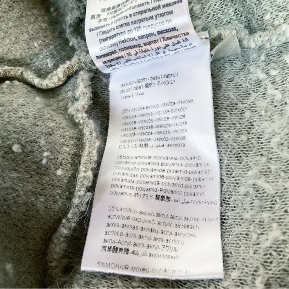 Elisa Cavaletti by Daniela Dallavalle Grey Open Front Bobble Cardigan Size M - Picture 11 of 11